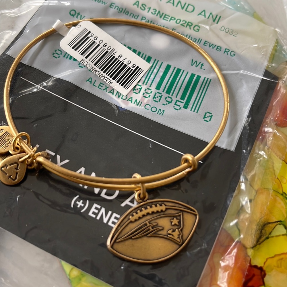ALEX & ANI NIB NEW ENGLAND PATRIOT BANGLE